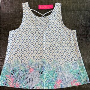 Lilly Pulitzer NWT Kristen Top Sea La Vie Engineered XL